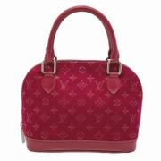 Pre-owned Canvas handbags Louis Vuitton Vintage , Red , Dames