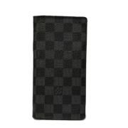 Pre-owned Canvas wallets Louis Vuitton Vintage , Black , Dames