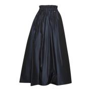 Flared A-lijn Rok Herno , Blue , Dames