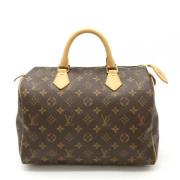 Pre-owned Canvas handbags Louis Vuitton Vintage , Brown , Dames