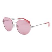 Multicolor Metalen Zonnebril Polaroid , Pink , Unisex