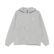 Grijze Sweater met Rits en Capuchon Adidas by Stella McCartney , Gray ...