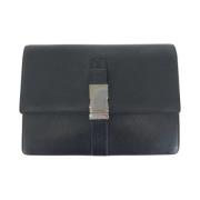 Pre-owned Leather clutches Gucci Vintage , Black , Dames