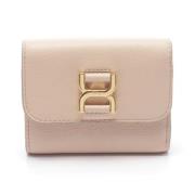 Pre-owned Leather wallets Chloé Pre-owned , Beige , Dames