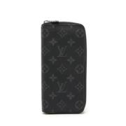 Pre-owned Canvas wallets Louis Vuitton Vintage , Black , Heren