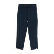 Blauwe broek met trekkoord en zakken Liu Jo , Blue , Dames