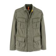 Katoenen Poplin Ongevoerde Jas Parajumpers , Gray , Heren