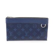 Pre-owned Leather wallets Louis Vuitton Vintage , Blue , Dames