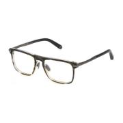 Bruin Acetaat Metalen Frame Bril Philipp Plein , Brown , Heren