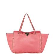 Pre-owned Leather handbags Valentino Vintage , Pink , Dames