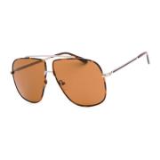 Bruine Metalen Zonnebril met 61mm Lens Guess , Brown , Heren