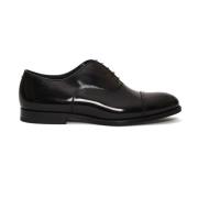 Zwarte Oxford Schoenen Leren Zool Doucal's , Black , Heren