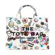 Tas The Daisy Canvas Medium Tote Tas Marc Jacobs , Multicolor , Dames