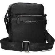 Zwarte Crossbody Schoudertas met Ritsvak Valentino , Black , Dames