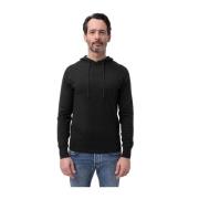 Zwarte Katoen Kasjmier Trekkoord Hoodie People of Shibuya , Black , He...