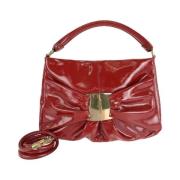 Pre-owned Leather handbags Salvatore Ferragamo Pre-owned , Red , Dames