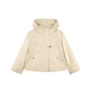 Parka met capuchon en A-lijn Fay , Beige , Heren