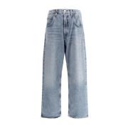 Hoge Taille Vijf-Pocket Jeans Agolde , Blue , Heren