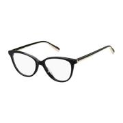 Zwarte Acetaatframe Bril met Wijzerplaat Pierre Cardin , Black , Dames