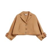 Satin Trenchcoat Geïnspireerd door Azzorre Max Mara , Beige , Dames