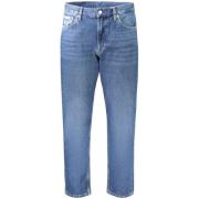 Blauwe Katoenen Heren Jeans Modern Stijl Calvin Klein , Blue , Heren