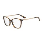 Bruine Acetaatframebril Love Moschino , Brown , Dames