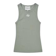 Groene Tanktop met Embleem Borduurwerk Munthe , Green , Dames