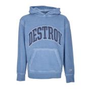 Blauwe hoodie met lange mouwen en kangoeroezak HUF , Blue , Heren