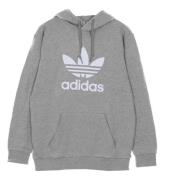 Klassieke Trefoil Lichtgewicht Hoodie Grijs Adidas , Gray , Heren