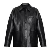 Leren jas Officine Générale , Black , Dames