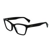 Stijlvol Zwart Acetaat Frame Bril Lanvin , Black , Dames