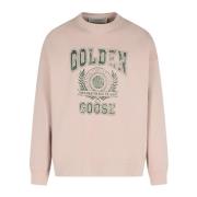 Stijlvolle Sweaters met Lange Mouwen Golden Goose , Pink , Heren