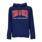 Navy Thrasher Heren Hoodie Sweatshirt HUF , Blue , Heren