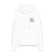 Hoodie met geborduurd logo Off White , White , Heren