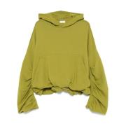 Groene Hoodie met Zak Dries Van Noten , Green , Dames