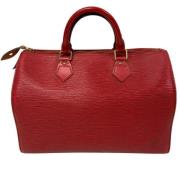 Pre-owned Leather louis-vuitton-bags Louis Vuitton Vintage , Red , Dam...