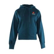 Blauwe Klassieke Crest Hoodie voor Vrouwen Kenzo , Blue , Dames