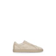 Beige Suède Leren Sneakers voor Mannen Tod's , Beige , Heren