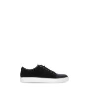 Zwarte Suède Sneakers Lanvin , Black , Heren