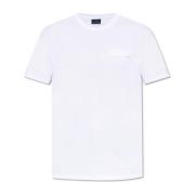 T-shirt met logopatch Paul & Shark , White , Heren