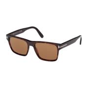 Elegante Rechthoekige Brilmonturen Calder Tom Ford , Brown , Unisex