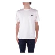 Beige Logo Front T-shirt Barrow , White , Dames