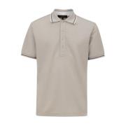 Grijze polo met korte mouwen Canali , Gray , Heren