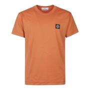 Casual Katoenen T-shirt Stone Island , Orange , Heren