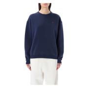 Gezellige Crew Neck Fleece Sweater Polo Ralph Lauren , Blue , Dames