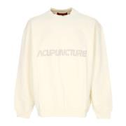 Licht Crewneck Sweatshirt met Bear Print Acupuncture , Beige , Heren