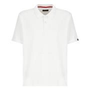 Witte Polo Shirt met Kraag en Korte Mouwen Fay , White , Heren