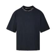 Kristal Kraag Boxy T-Shirt Golden Goose , Black , Dames