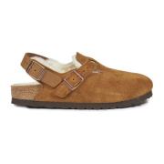 Platte schoenen voor vrouwen Birkenstock , Brown , Dames