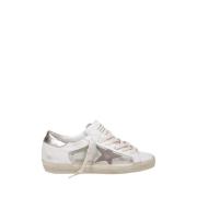 Witte Leren Sneakers met Hagedisprint Golden Goose , White , Dames